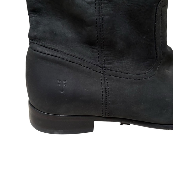 Frye Black Leather Ankle Boots - Picture 6 of 10